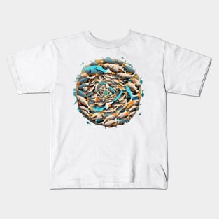 Fish circle Kids T-Shirt